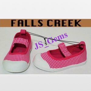 New Kid Girls Size 8 Pink Gingham Mary Jane Sneakers